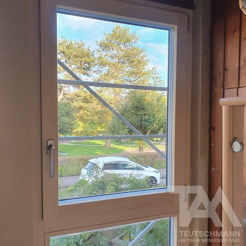 Fenêtre bois encastrée