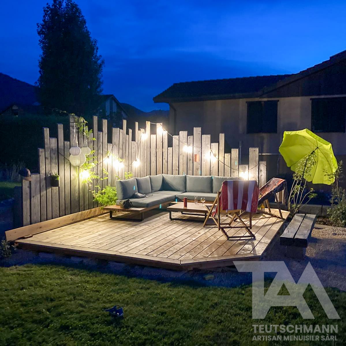 Terrasse en bois sur mesure à Delémont