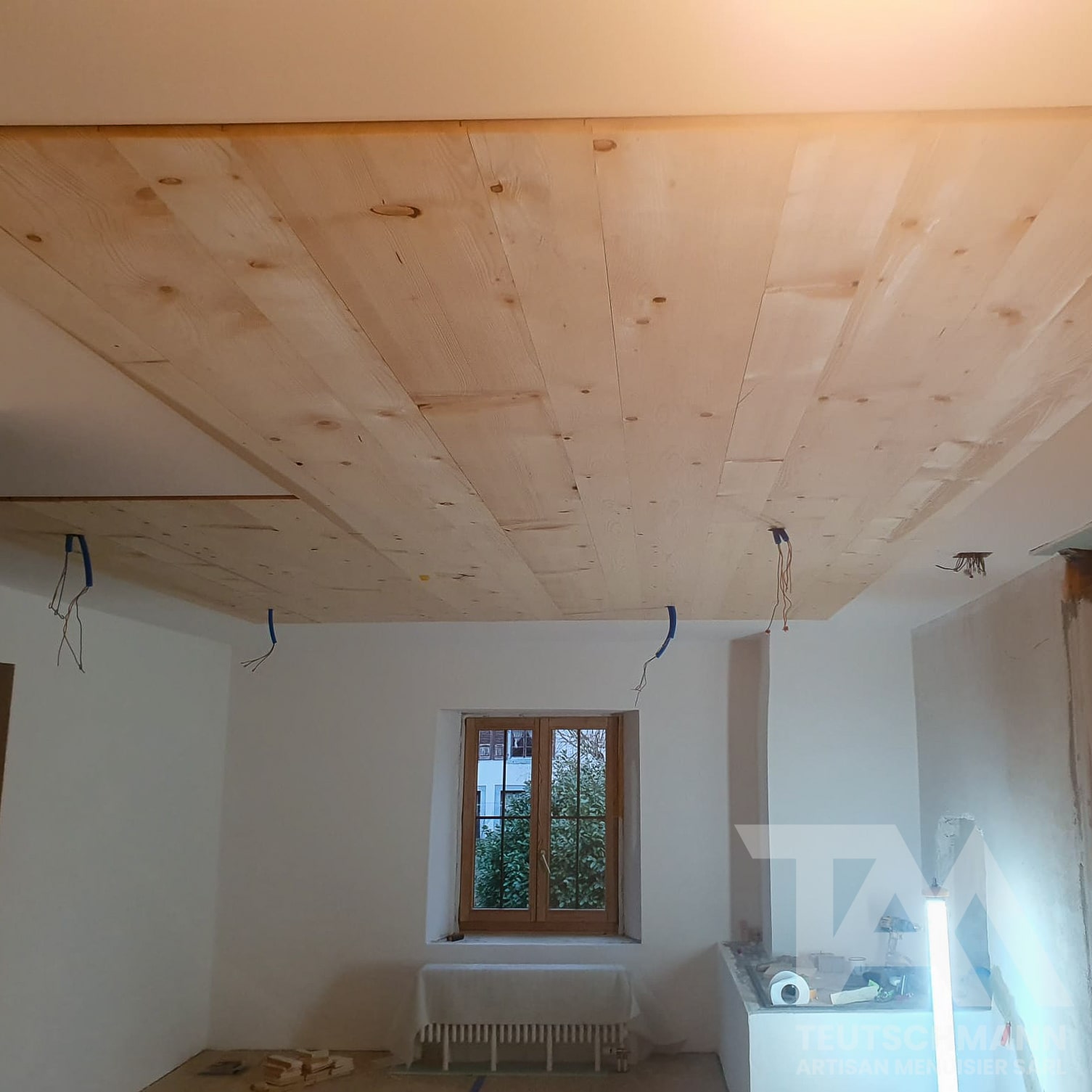 Plafond en bois à Delémont